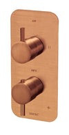 Thermostatic Dual Function Mixer - Lustre Bronze