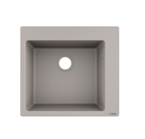 Hansgrohe S51 S510-F660 Built-In Sink 660 Stonegrey
