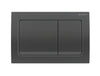 Alpha30 Dual Flush, Square Matt Black Chrome
