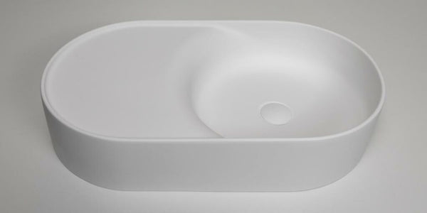 Orb Wall Hung Basin White 685x393x140
