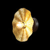 1xE27 Golden Flower Wall Light 22cm