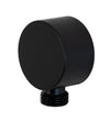 Round Wall Outlet Black