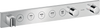 Thermostatic module Select 670/90 for 5 functions Chrome