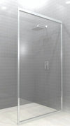 Lave Annecy Universal Return Panel Full Framed 900x2000mm (5mm) - Chrome Frame Clear Glass