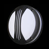 2xE27 Round Pattern IP54 Black Bulkhead