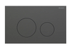 Sigma40 Actuator Plate for Dual Flush, Round - Black Chrome
