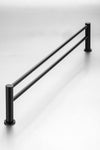Demola Black Double Towel Rail 760mm