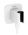 Hansgrohe Fixfit Q Wall Outlet With Shower Holder Matt White