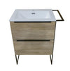 Loft 600 Left Complete Vanity Set Cherrywood