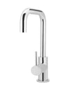Round Kitchen Mixer Curved Tap - Chrome