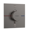 ShowerSelect Comfort E Thermostat for Concealed Installation for 2 Functions - Brushed Black Chrome