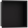 XtraStoris Original Wall Niche with Frame Matt Black 300/300/100