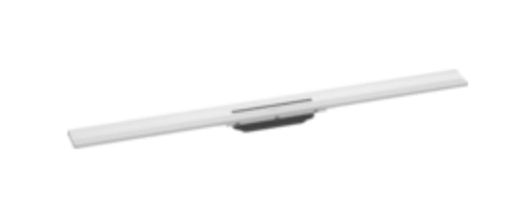 Hansgrohe Raindrain Flex Finish Set Shower Drain 1000 Cuttable For Wall Mounting Matt White