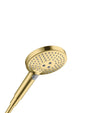 Hansgrohe Raindance Select S Hand Shower 120 3Jet Ecosmart Polished Gold Optic
