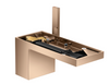 Single Lever Basin Mixer 70 with Push-open Waste Set Without Plate Polished Red Gold