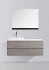 Madrid 1200 Concrete Double Drawer Vanity Set