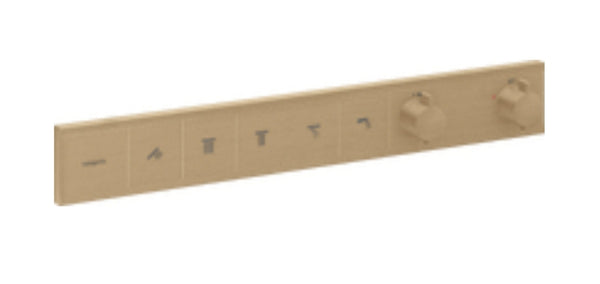 Hansgrohe Rainselect Thermostat For Concealed Installation For 5 Functions Brushed Bronze