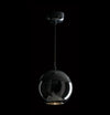 1xG9 LED BALL Glass Pendant Chrome/Chrome