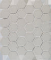 Hexagon Ungl/Grey 51x59x6mm Mosaic 11/m2