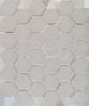 Hexagon Ungl/Grey 51x59x6mm Mosaic 11/m2