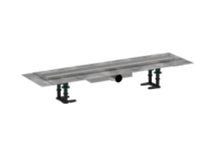 Hansgrohe Raindrain Compact Complete Set Shower Drain 700 For Flat Installation Brushed Stainless St