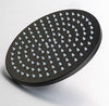 Black Round Shower Rose 200mm