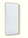 Matte Brass 30mm Deep Frame Soft Edge Rectangle 600x1200mm Vertical Warm LED Backlit with clear coat