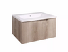 Bijiou Bathroom Cabinet Nautique 600mm Oak Fluted