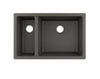 Hansgrohe S51 S510-U635 Under-Mount Sink 180/450 Stonegrey