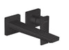 Metropol 2Hole Basin Mixer Wall Mounted Matt Black