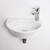 Rounded Wall Mounted Basin 410x290x145mm
