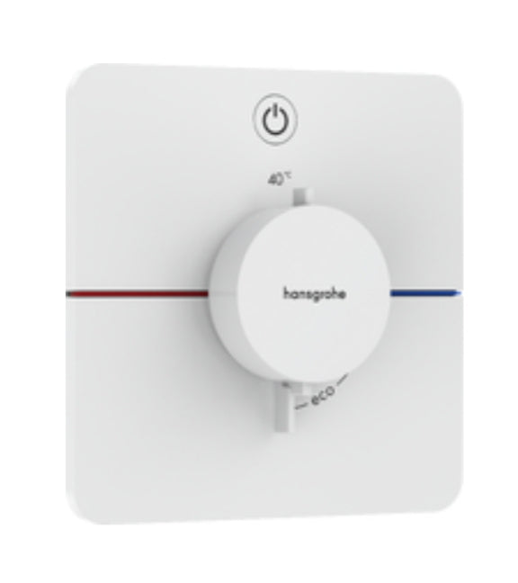 Hansgrohe Showerselect Comfort Q Thermostat For Concealed Installation For 1 Function Matt White