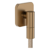 FixFit Fine Q Wall outlet with non-return valve - Brushed Brass
