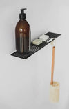 Black Shower Shelf Large Made From Powder Coated Treated 3Cr Mild Steel395mm35mm (H) 95mm (W)