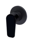 Round Paddle Wall Mixer Black