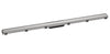 RainDrain Match Finish Set Shower Drain With Height Adjustable Frame Stainless steel 1200mm