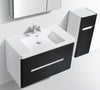 Venice 600 Rustic BlackDouble Draw Vanity Set