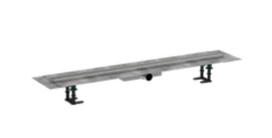 Hansgrohe Raindrain Compact Complete Set Shower Drain 1000 For Flat Installation Brushed Stainless S