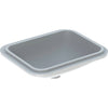 VariForm under-countertop washbasin, rectangular: B1=45cm, T=44cm, Tap hole=without, Overflow=withou