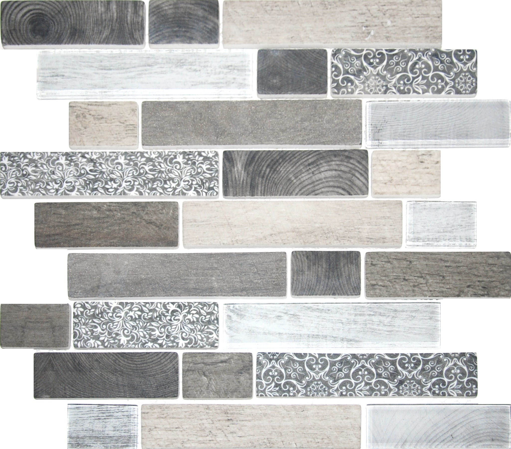 Inkuni Eco Brick 4 Inkuni Glass Mosaic Tiles - Matt Finish – Bella Bathrooms