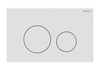 Sigma40 Actuator Plate for Dual Flush, Round - White Matt