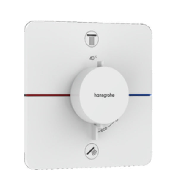 Hansgrohe Showerselect Comfort Q Thermostat For Concealed Installation For 2 Functions Matt White