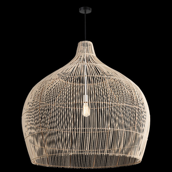 1xE27 100cm Diameter Bamboo Pendant