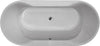 Dundee Oval Built In Bath Polished White 1700x800x400mm