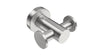 4611 Robe Hook Double - Brushed