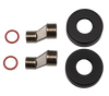 Style Cover Plate & S-Connection Set For W/T Mixer Black | Coverplates