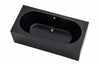 Cube Freestanding Bath Gloss Inner Matt Black Outer 1800x800x600mm