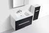 Venice 900 Rustic Black Double Draw Vanity Set