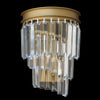 2xE14 Clear Crystal Wall light SatinGold