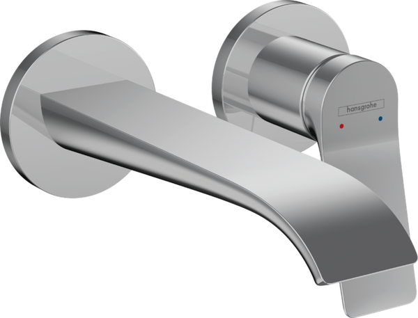 Vivenis Single lever basin mixerwall-mounted with spoutChrome